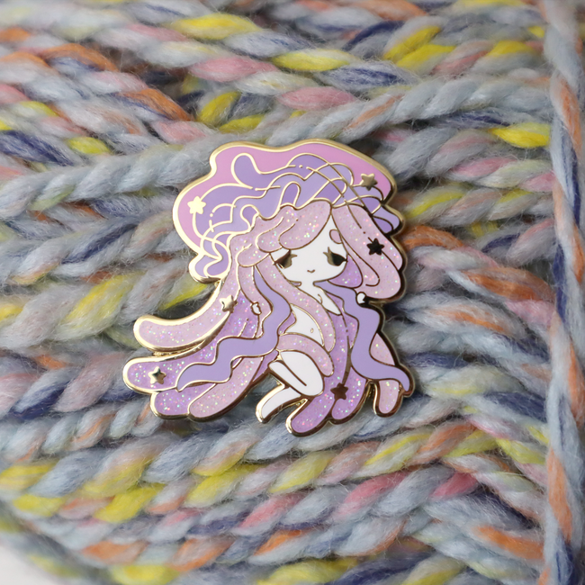 Pink/Purple Jellyfish Recolor Pin - Limited Edition