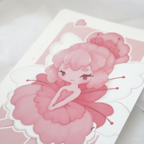 Cherry Blossom Fairy Postcard Print ~ Last chance