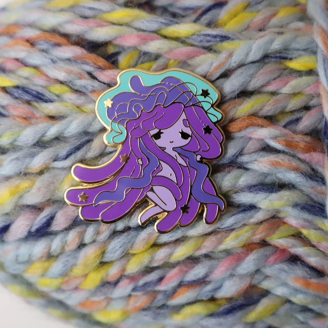 Purple Jellyfish Recolor Pin - Limited Edition