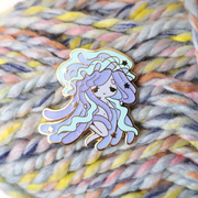 Blue/Mint Jellyfish Recolor Pin - Limited Edition ~ Last chance